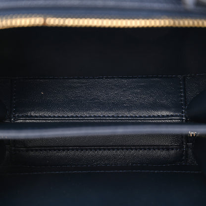 Chanel Caviar Quilted Small CC Filigree Vanity Case Navy 5 of 10