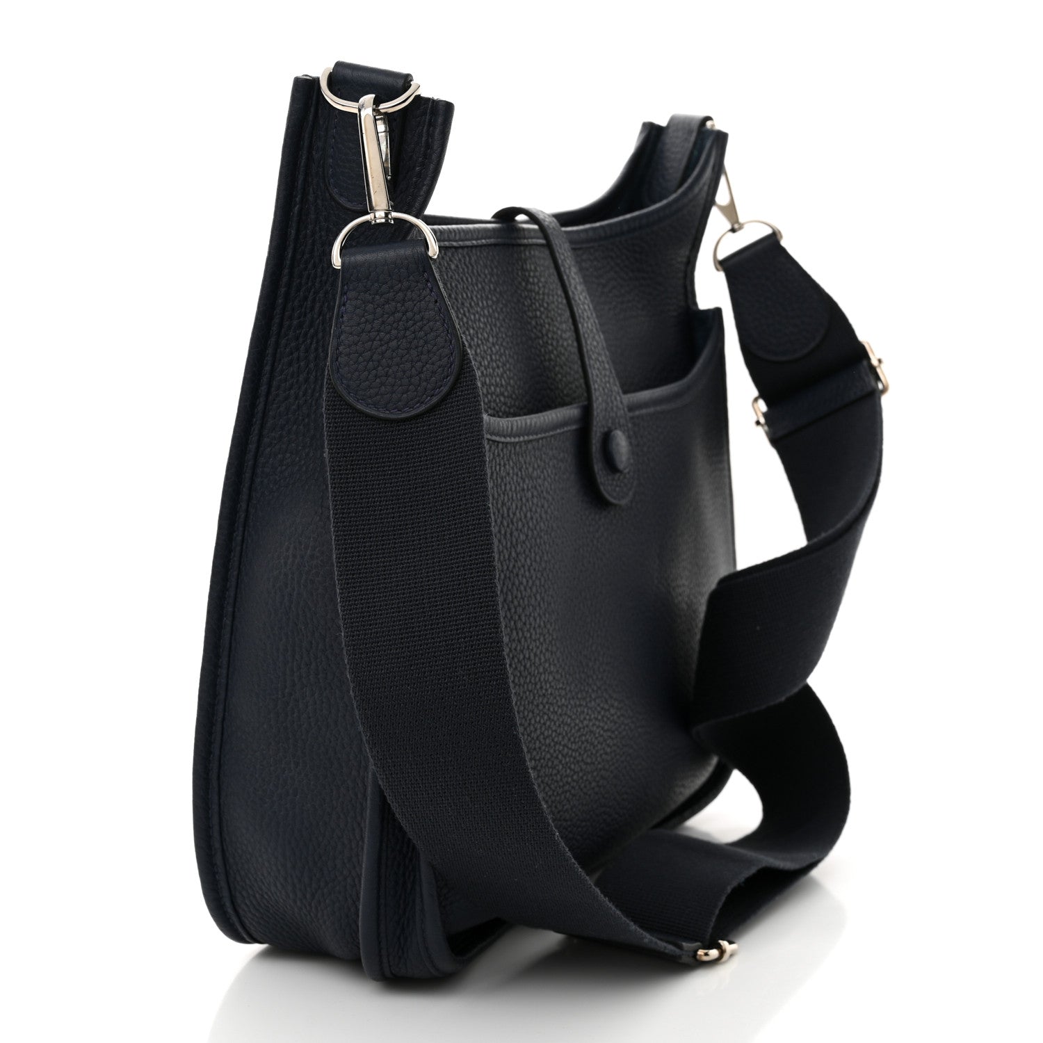 Hermes Taurillon Clemence Evelyne III PM Bleu Saphir 3 of 10