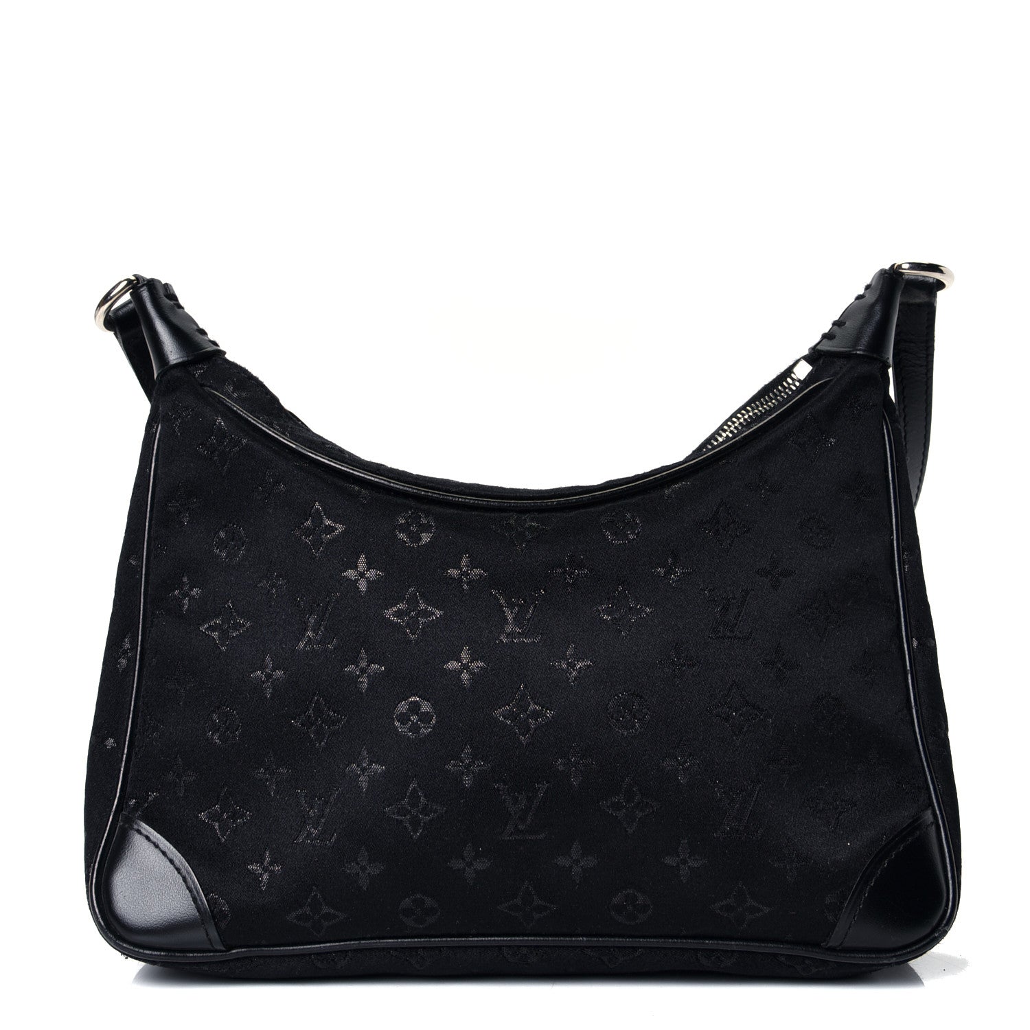 Louis Vuitton Satin Monogram Little Boulogne Black 1 of 4