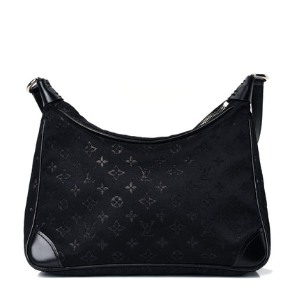 Louis Vuitton Satin Monogram Little Boulogne Black 1 of 4