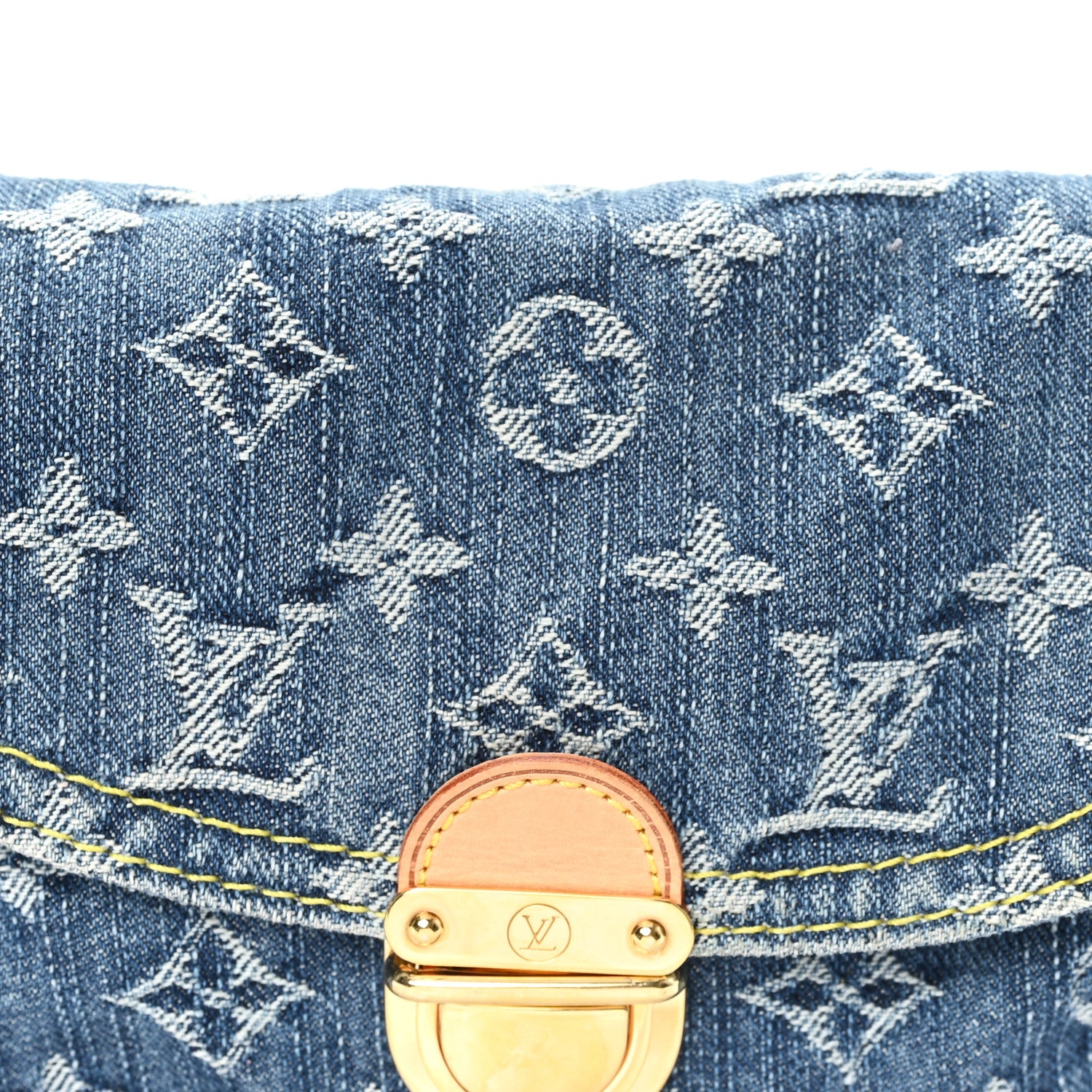 Louis Vuitton Monogram Denim Mini Pleaty Blue 7 of 9