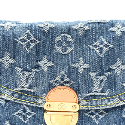Louis Vuitton Monogram Denim Mini Pleaty Blue 7 of 9