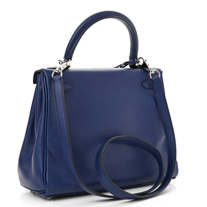 Hermes Swift Kelly Retourne 25 Bleu Saphir 3 of 12