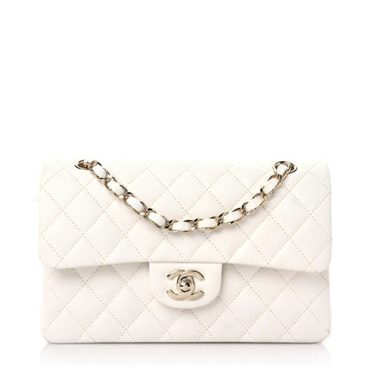 Chanel Caviar Quilted Small Double Flap White 1 of 17