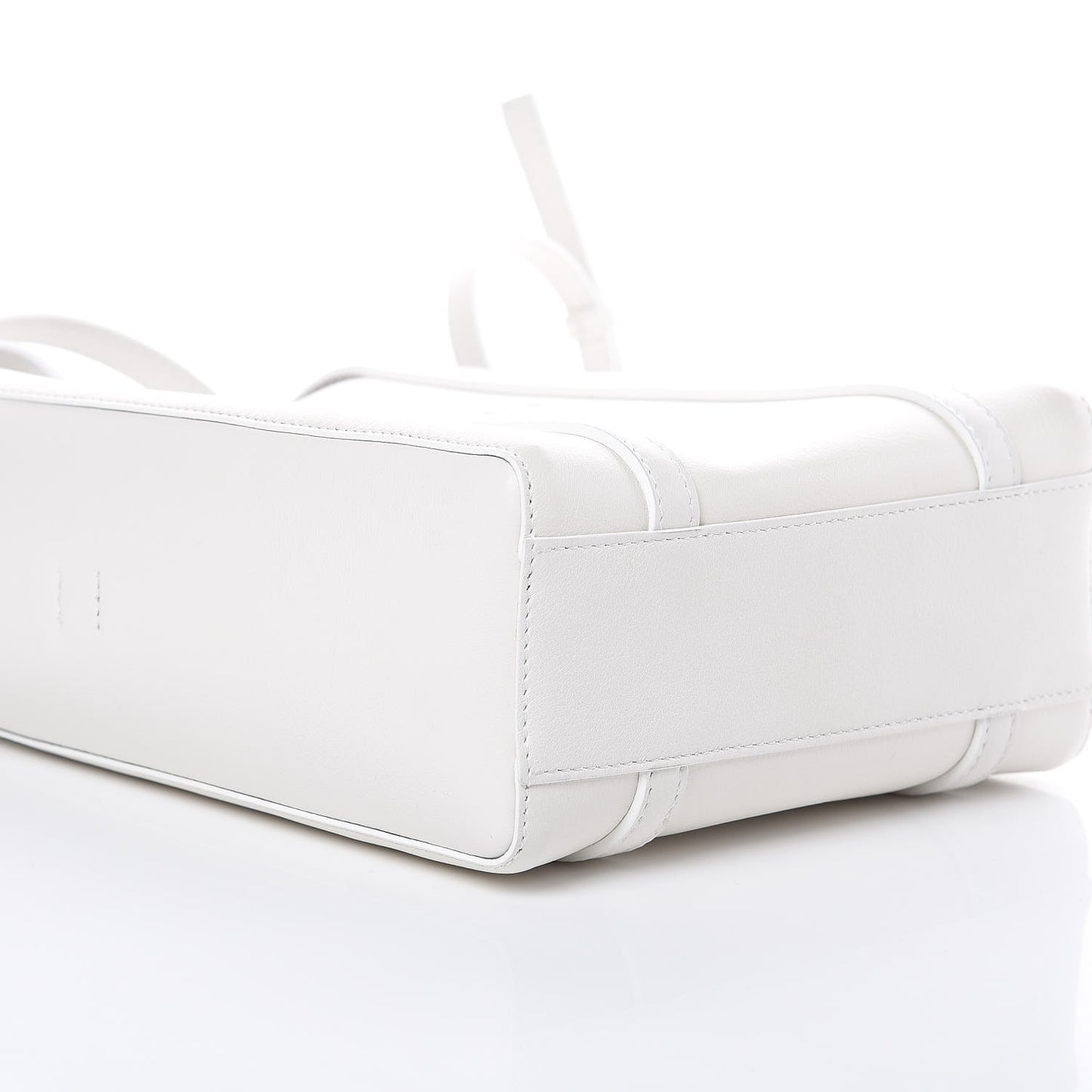 Smooth Calfskin Double Sided XXS Everyday Tote White Light Black