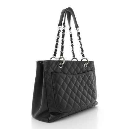 Chanel Caviar Quilted Grand Shopping Tote GST Black 3 of 14