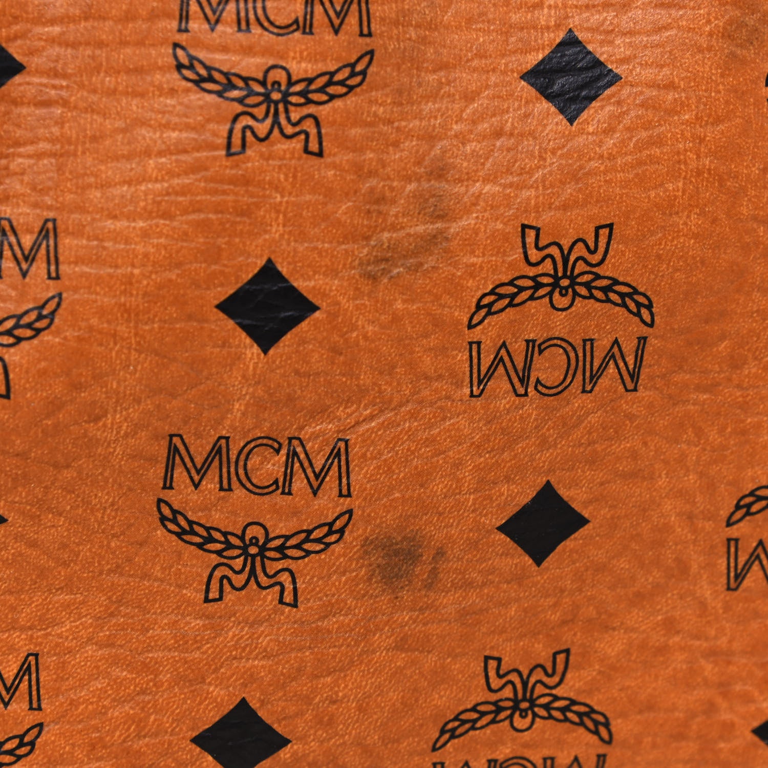 MCM Visetos Medium Essentials Shopper Tote Cognac 15 of 20