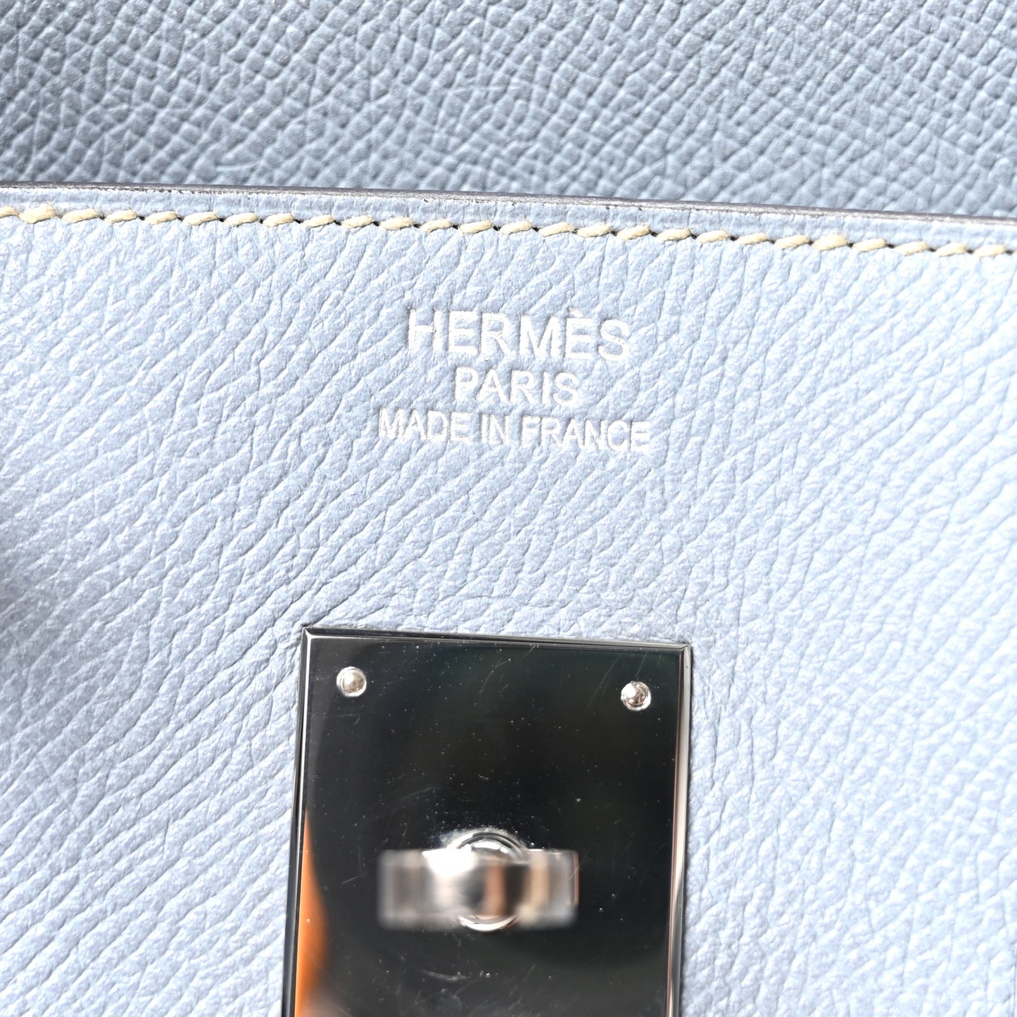 Epsom Birkin 35 Bleu Lin