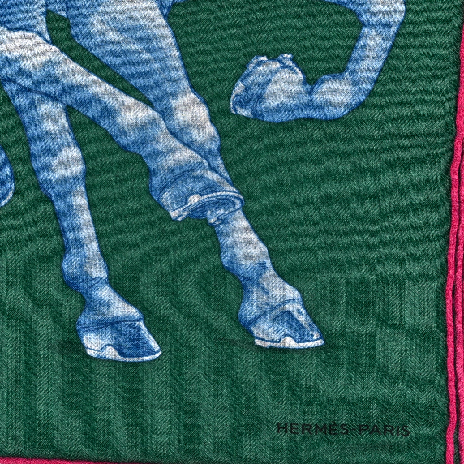 Hermes Cashmere Silk Grand Carrosse Royal Scarf 100 Royal 2 of 3