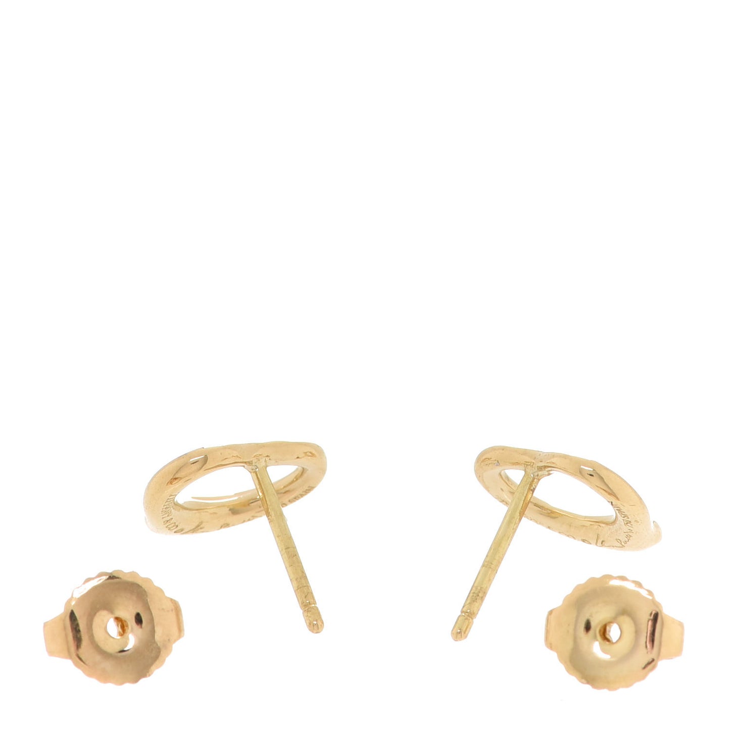 18K Yellow Gold 11mm Elsa Peretti Open Heart Earrings