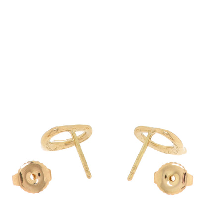 Tiffany 18K Yellow Gold 11mm Elsa Peretti Open Heart Earrings 3 of 5