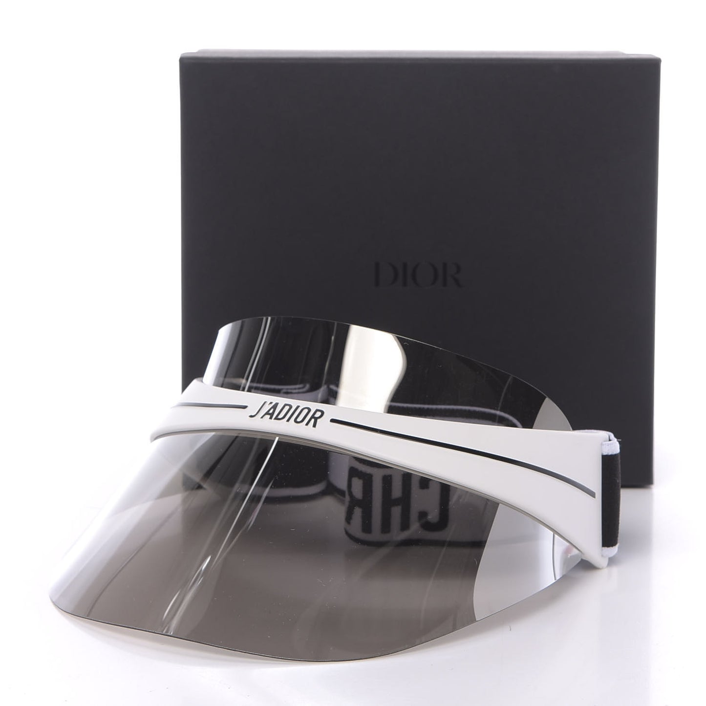 Mirrored DiorClub1 Sun Visor Silver