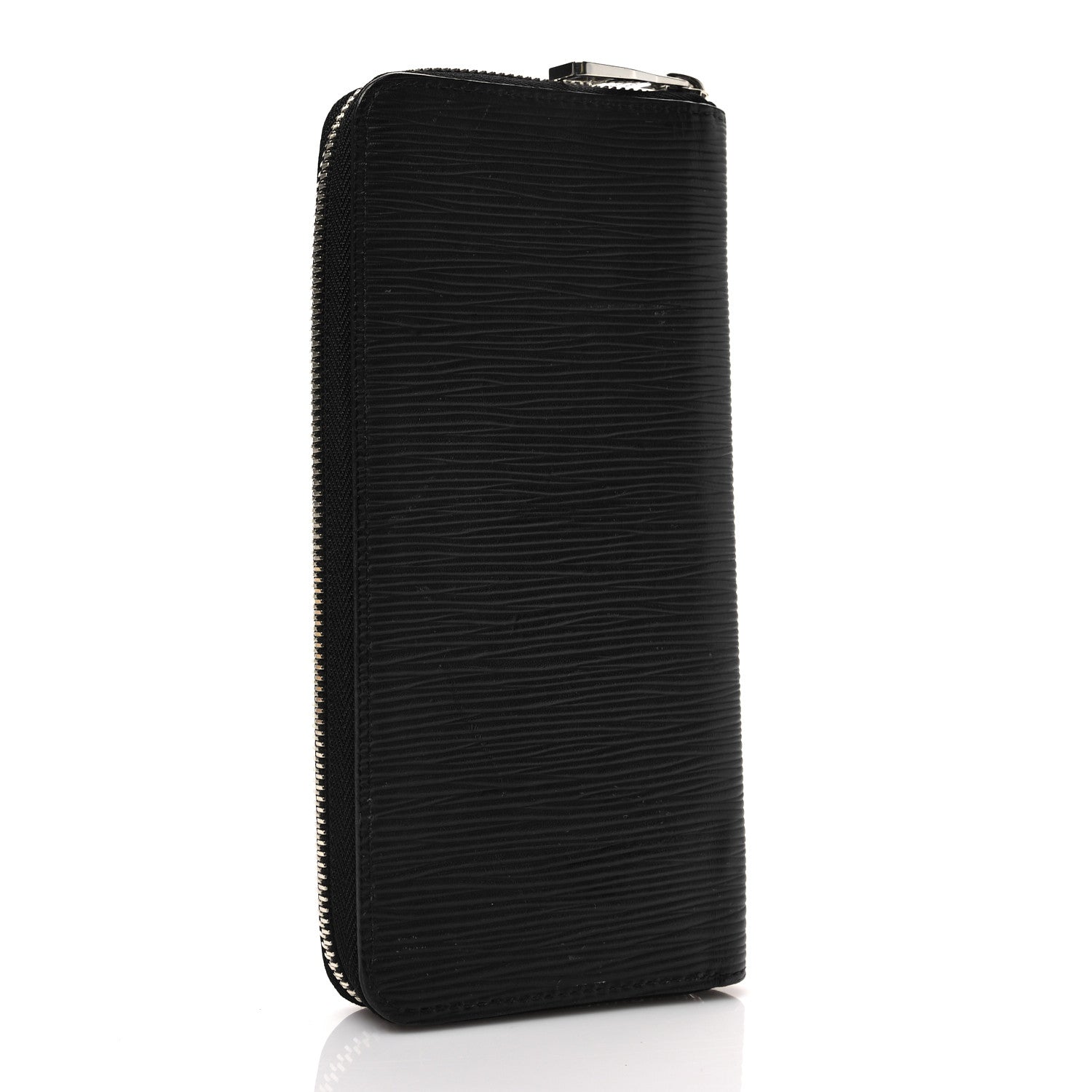 Louis Vuitton Epi Zippy Vertical Wallet Black 3 of 7