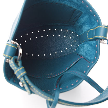 Delvaux Taurillon Mini Pin Bucket Peacock 5 of 9