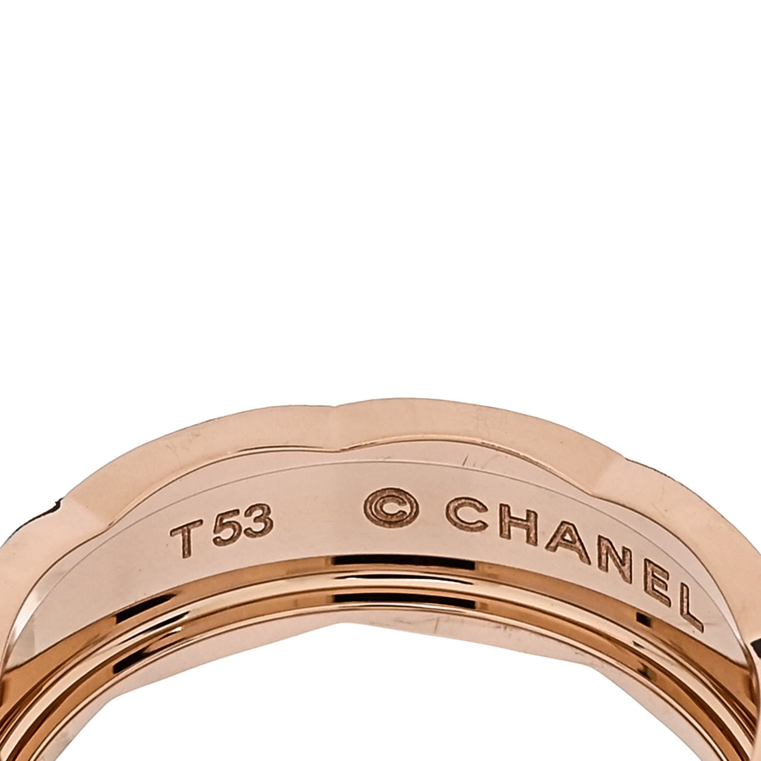 Chanel 18K Beige Gold Small Coco Crush Ring 53 6.5 4 of 6