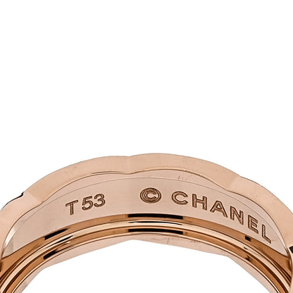 Chanel 18K Beige Gold Small Coco Crush Ring 53 6.5 4 of 6