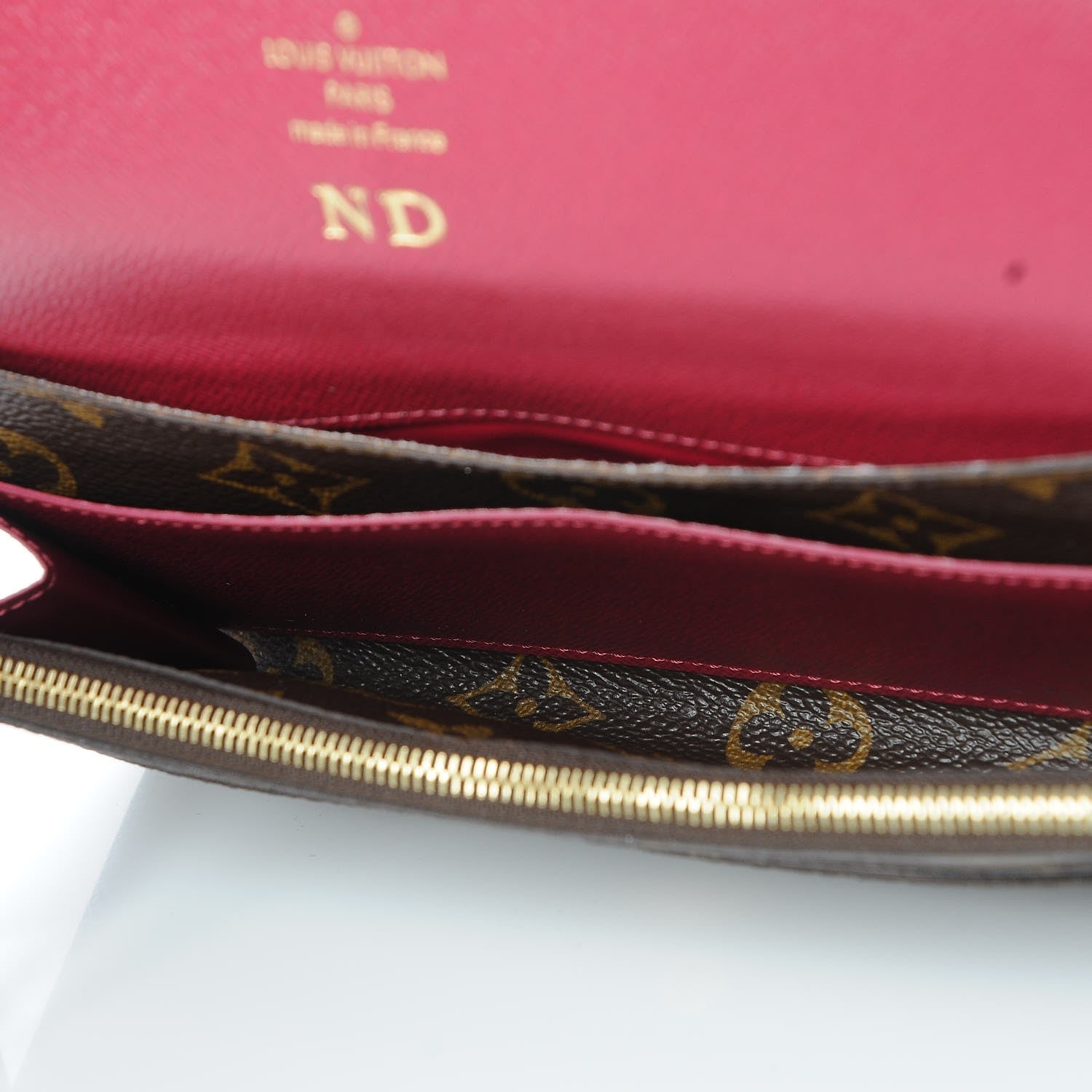 Louis Vuitton Monogram Emilie Wallet Fuchsia 5 of 8