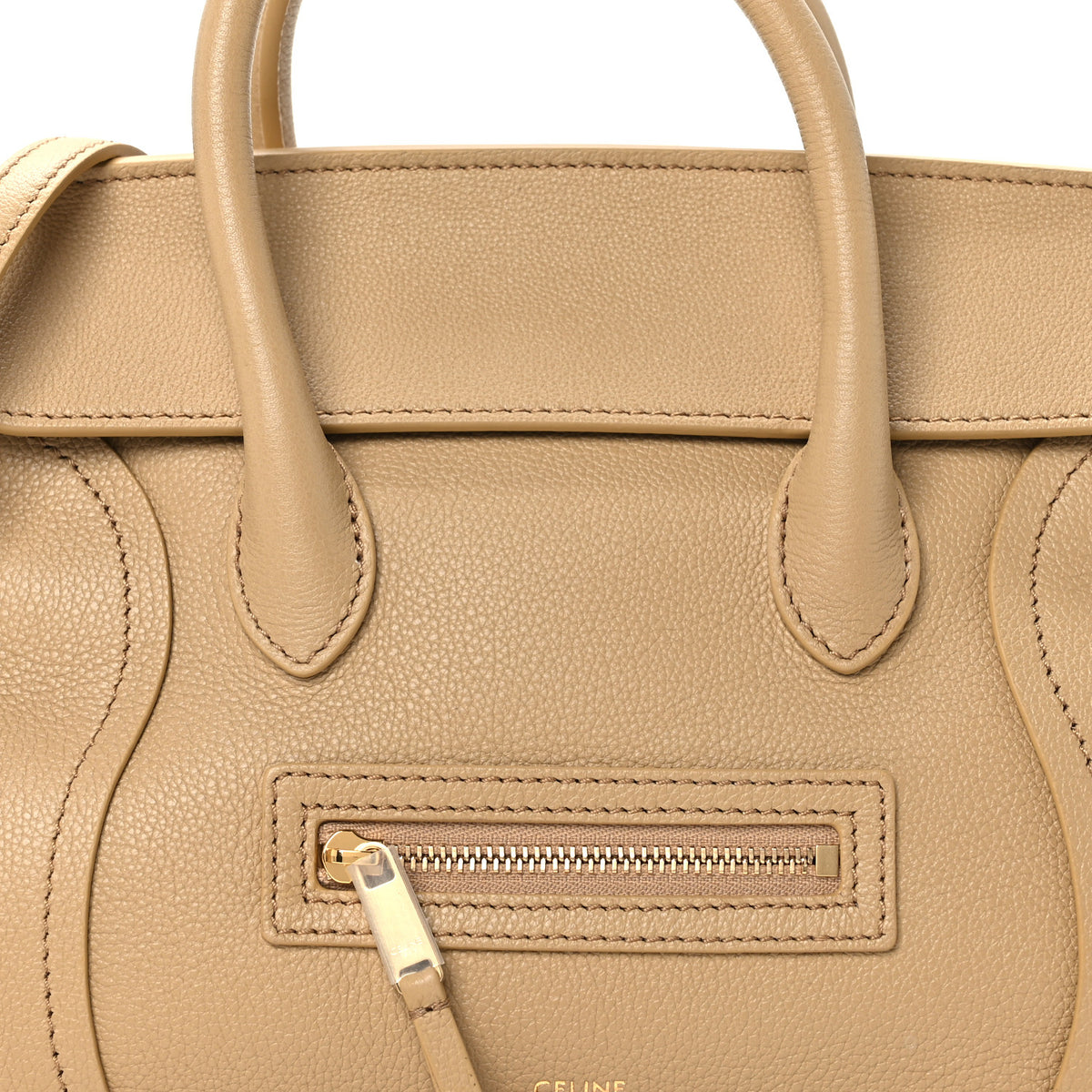 Grained Calfskin Little New Luggage Sandcastle
