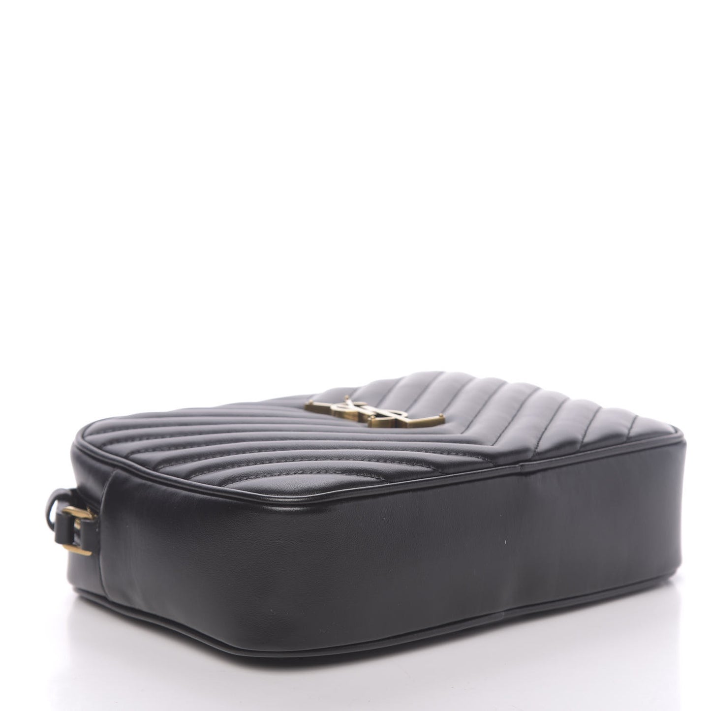 Calfskin Matelasse Monogram Lou Camera Bag Black