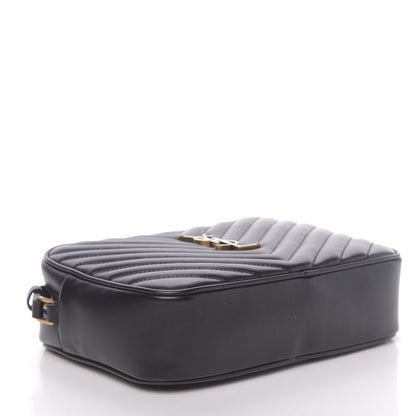 Saint Laurent Calfskin Matelasse Monogram Lou Camera Bag Black 6 of 16