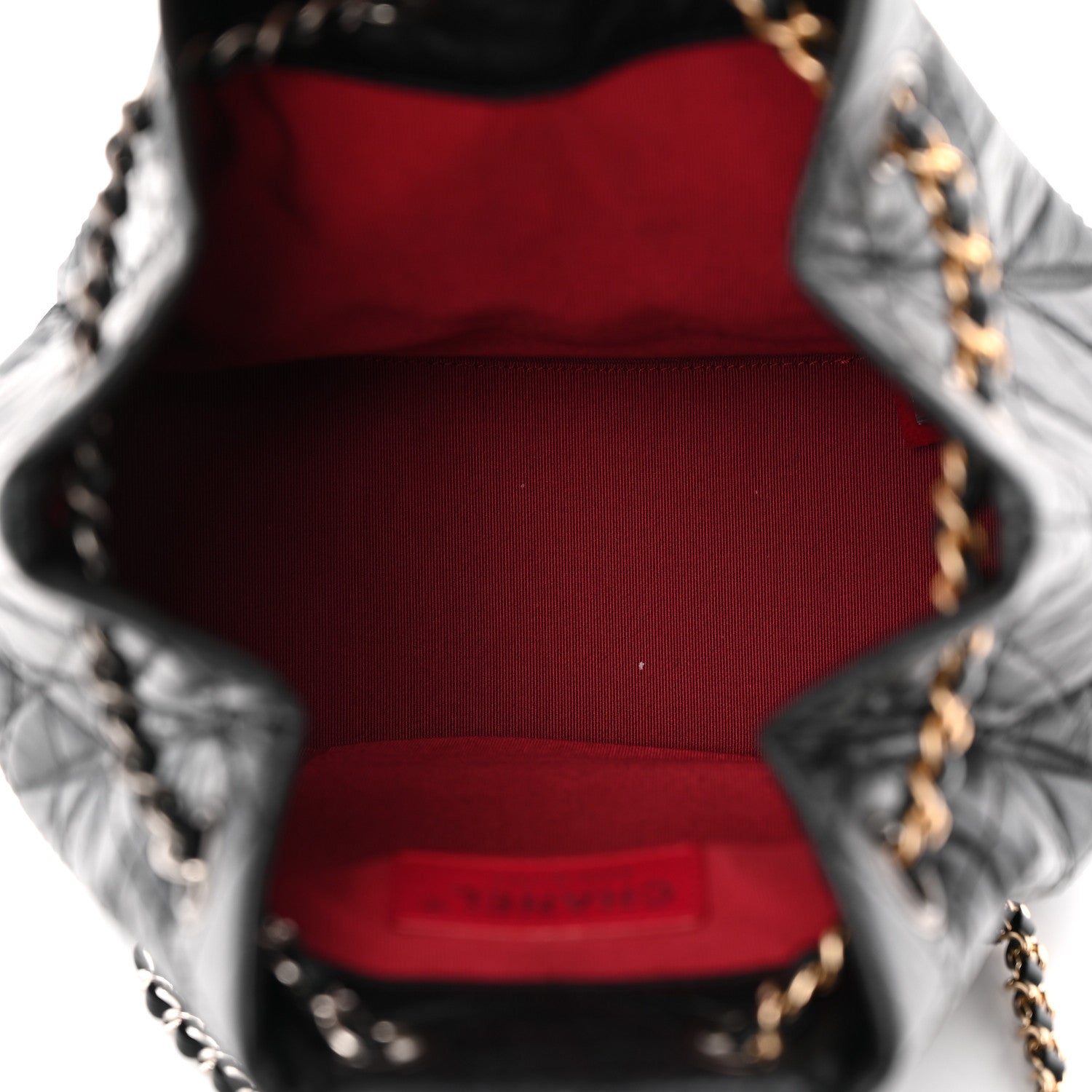 Chanel Aged Calfskin Quilted Small Gabrielle Backpack Black 5 of 13