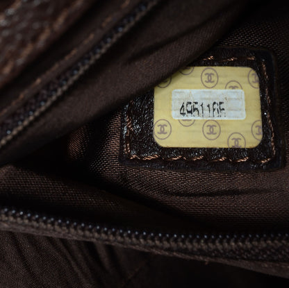 Chanel Caviar Shoulder Bag Dark Brown 7 of 7
