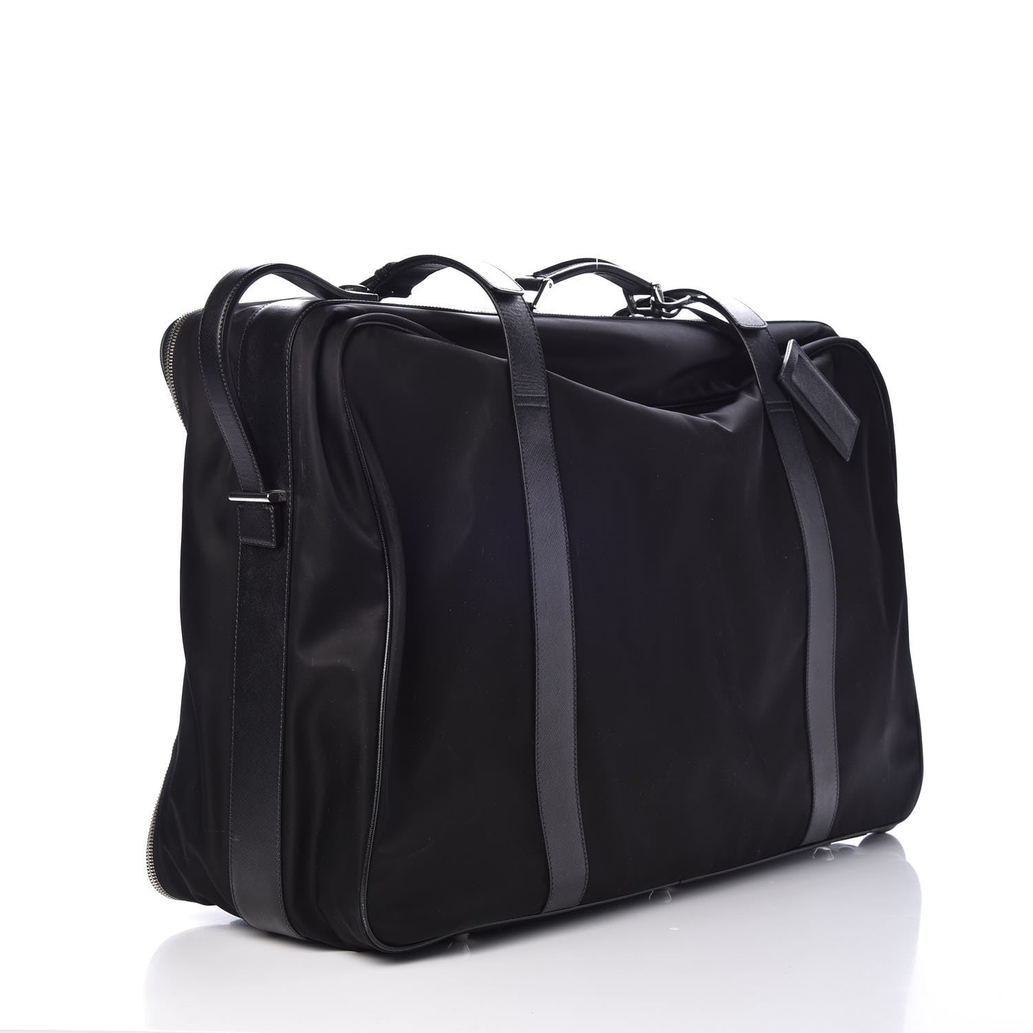 Prada Tessuto Nylon Saffiano Suitcase Black 3 of 10