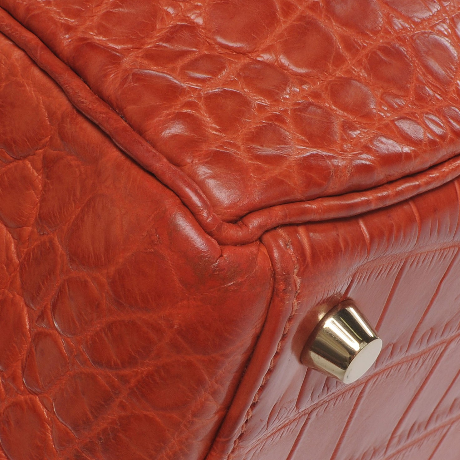 Hermes Matte Niloticus Crocodile Kelly 35 Sanguine 7 of 16