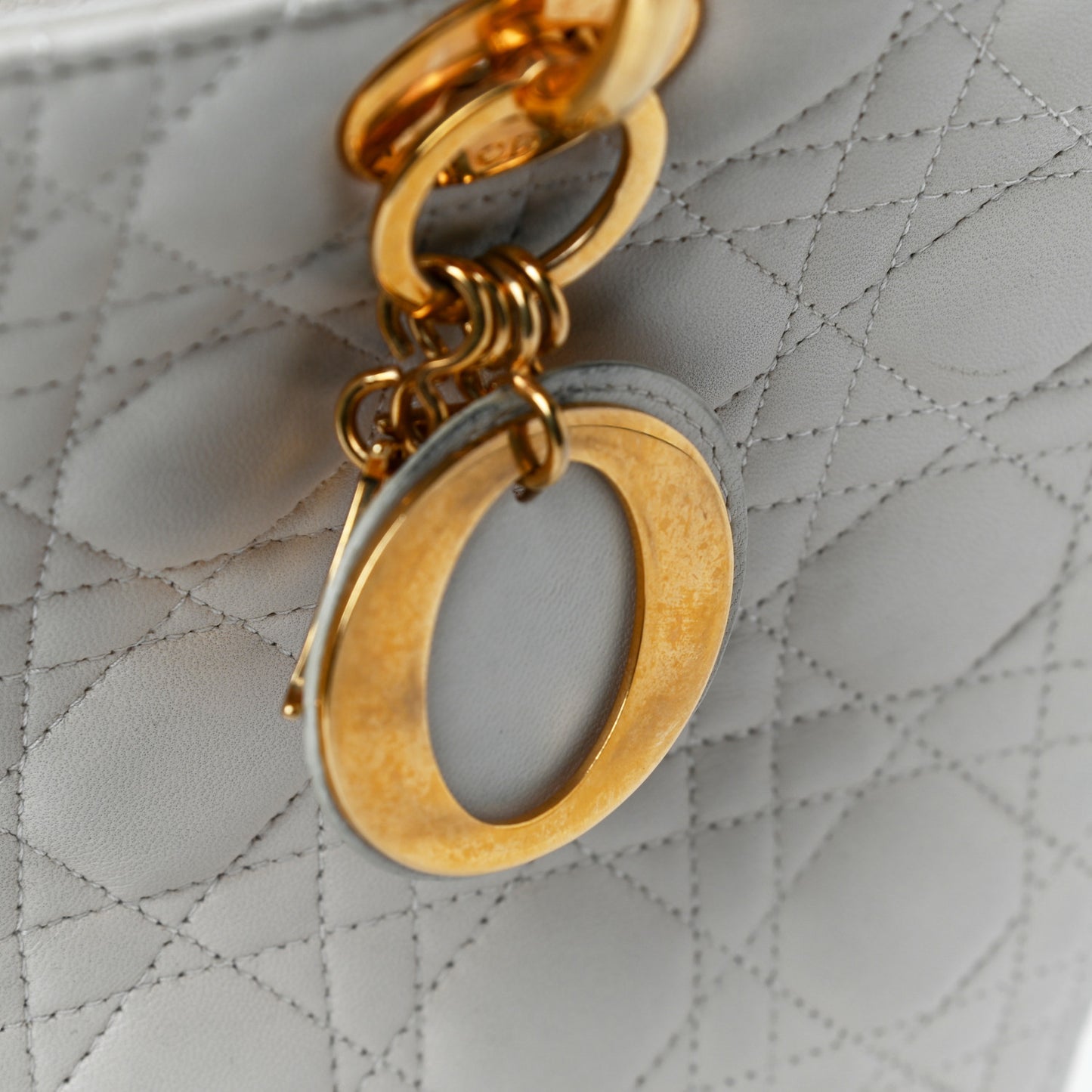 Lambskin Cannage Large Lady Dior Light Beige
