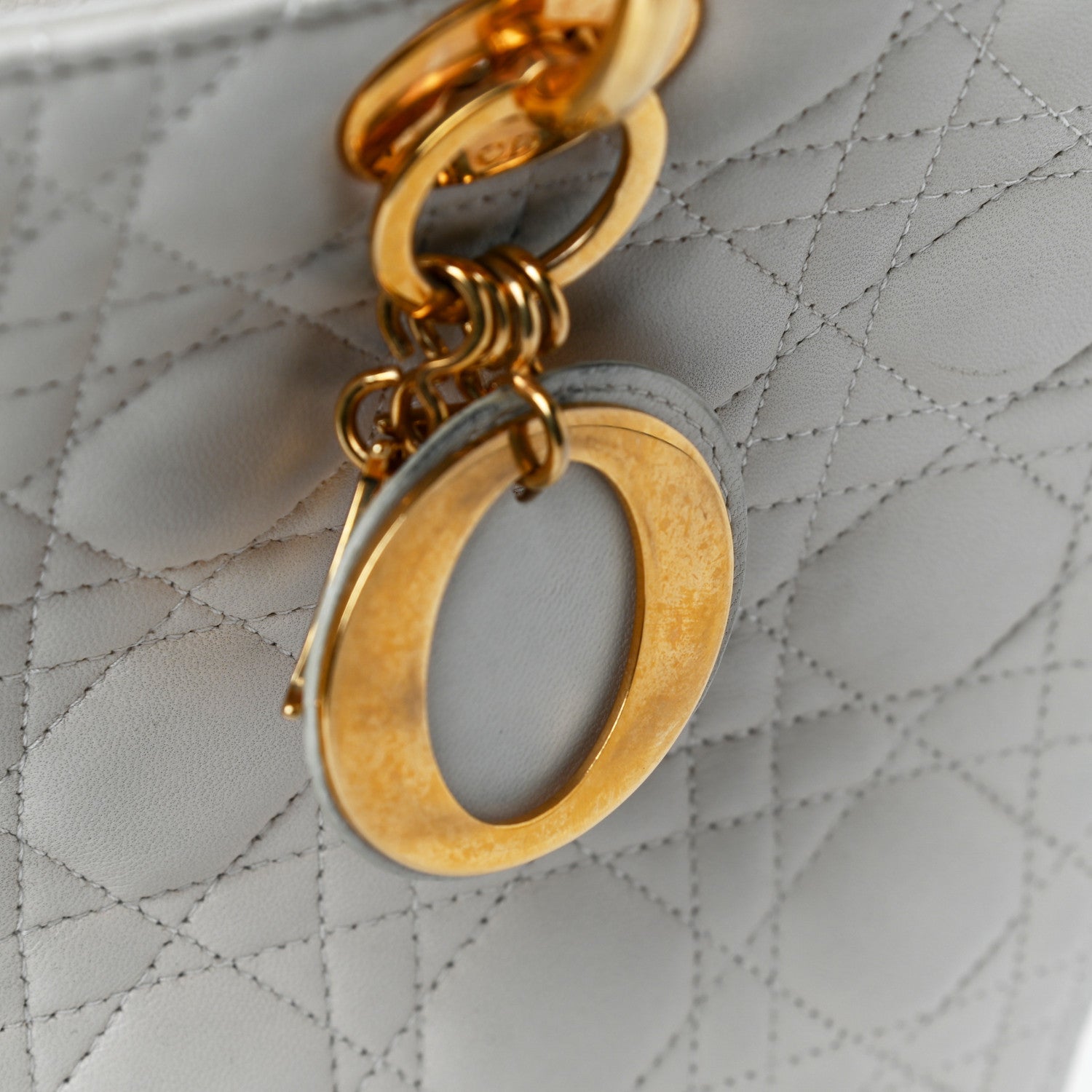 Christian Dior Lambskin Cannage Large Lady Dior Light Beige 16 of 35