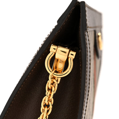Gucci GG Supreme Monogram Web Small Ophidia Chain Shoulder Bag Brown 12 of 13