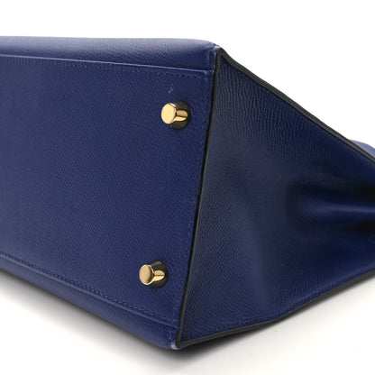 Hermes Epsom Kelly Sellier 32 Bleu Saphir 10 of 13
