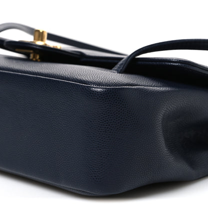 Chanel Shiny Caviar Preppy Coco Small Flap Dark Blue 9 of 10