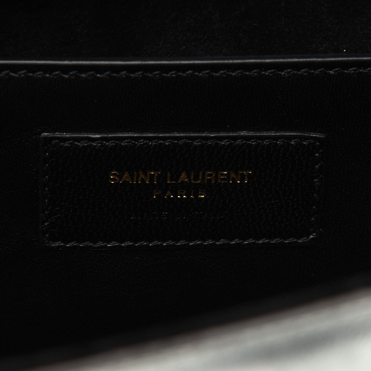Metallic Calfskin Classic Monogram Cassandre Clutch Argento
