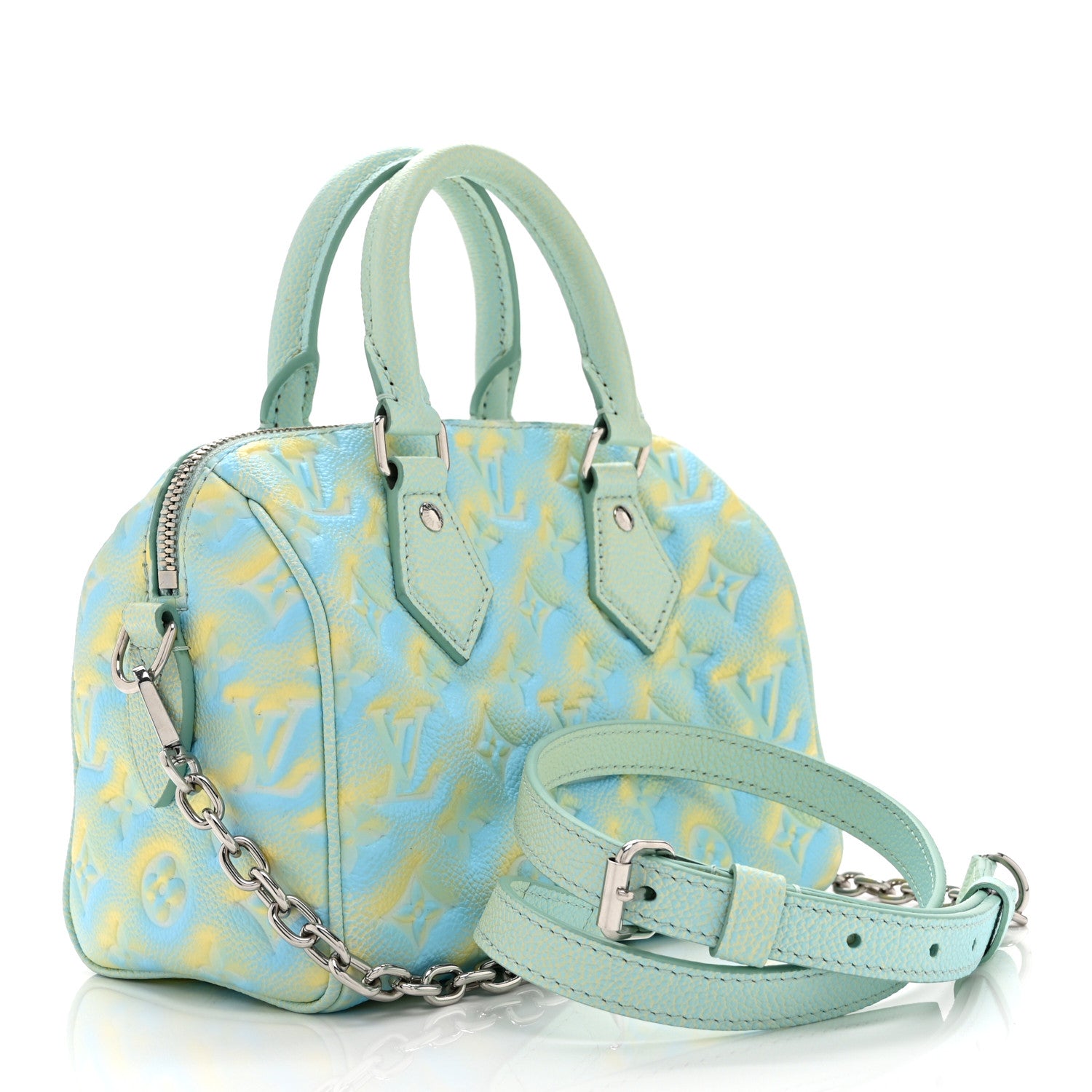 Louis Vuitton Empreinte Monogram Summer Stardust Speedy 20 Water Green 3 of 9