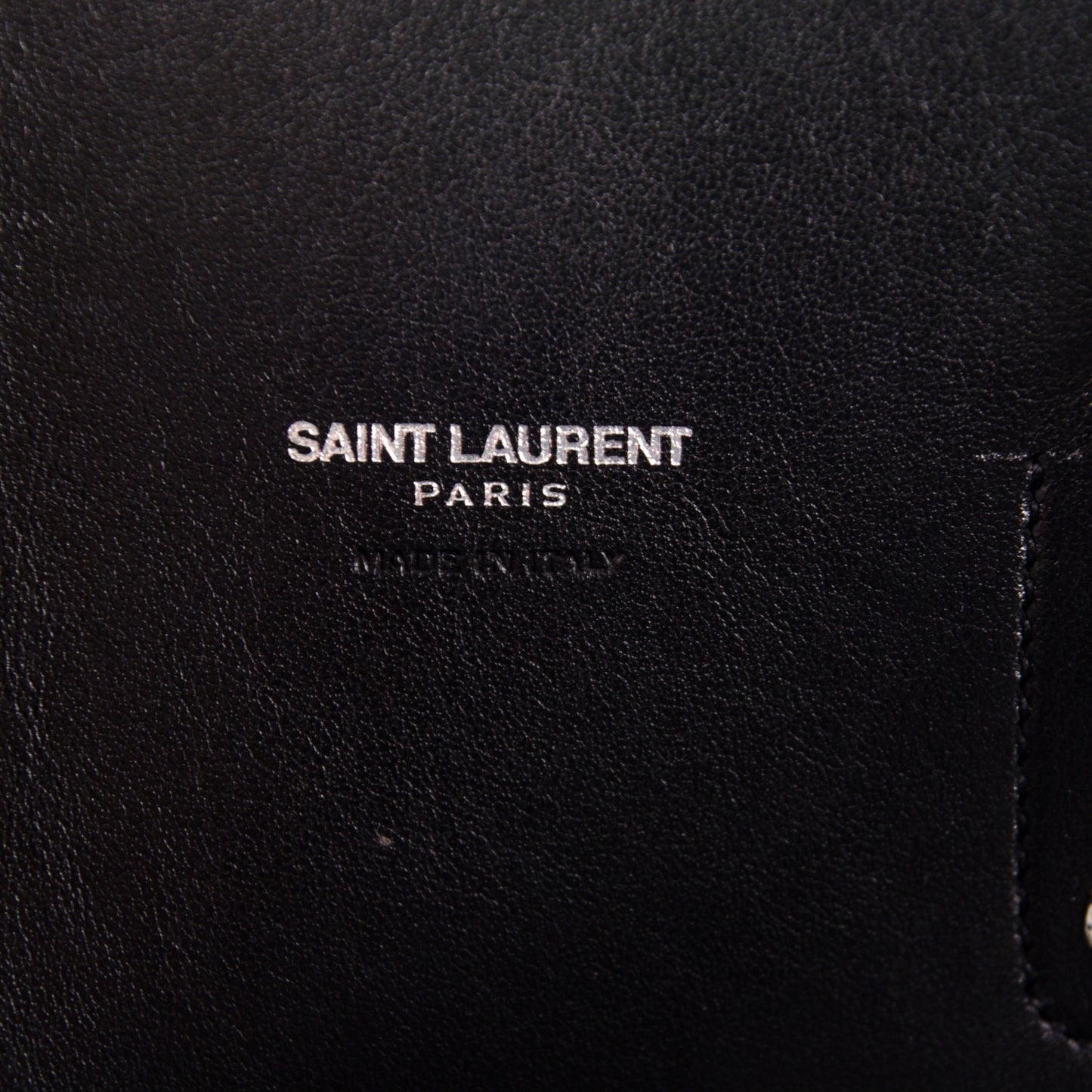 Grained Calfskin Embossed Python Small Sac De Jour Black