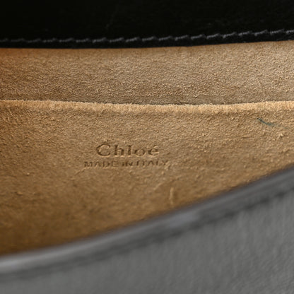 Chloe Calfskin Suede Small Nile Bracelet Bag Black 6 of 11