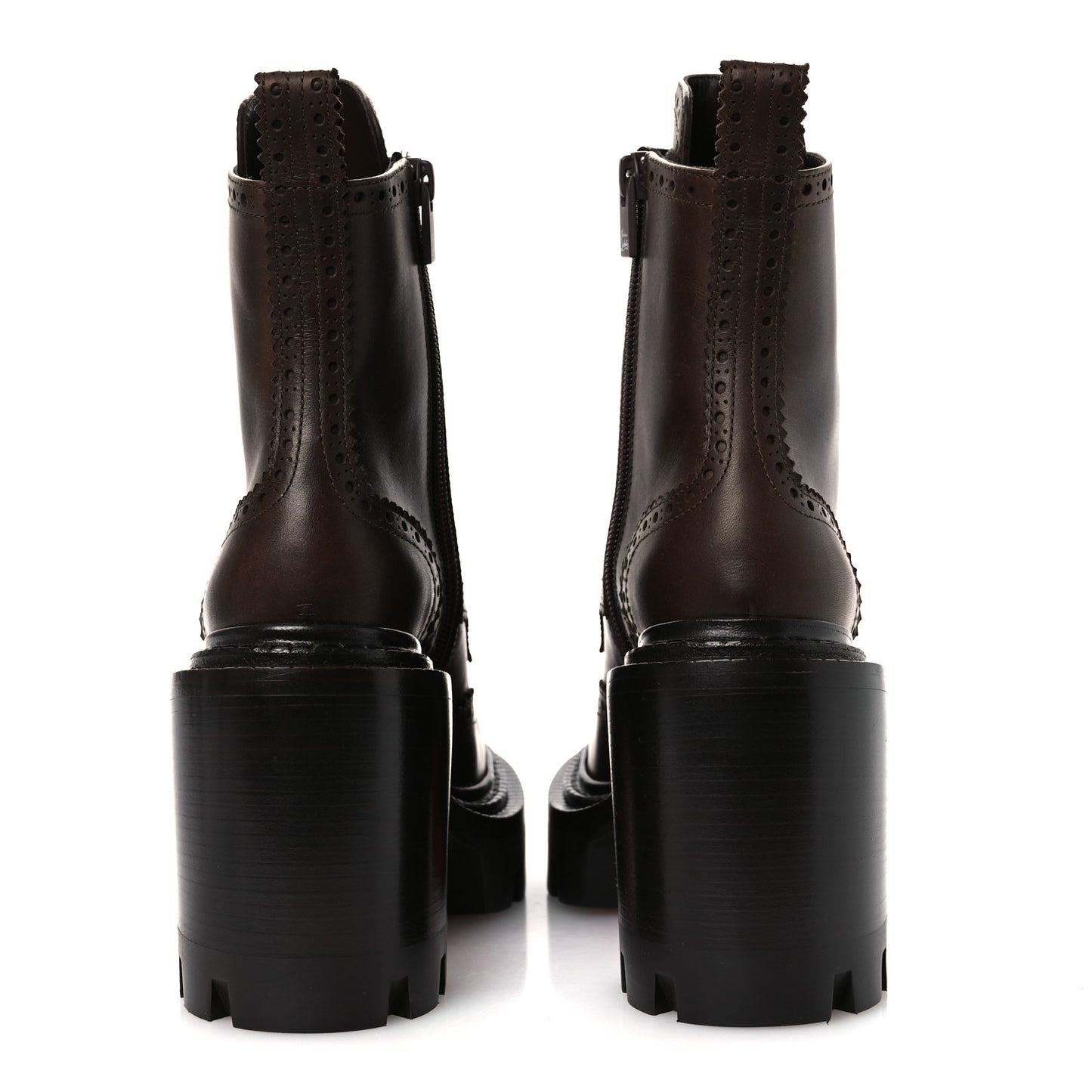 Waxed Calfskin Lace Up College 100 Boots 36 Cosme