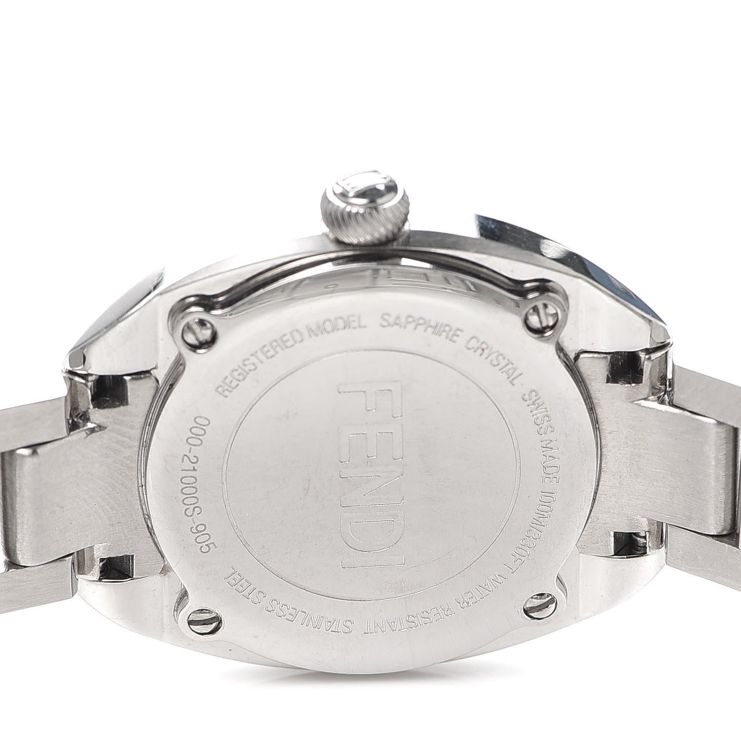Fendi Stainless Steel 27mm Momento Quartz Watch Black 4 of 5