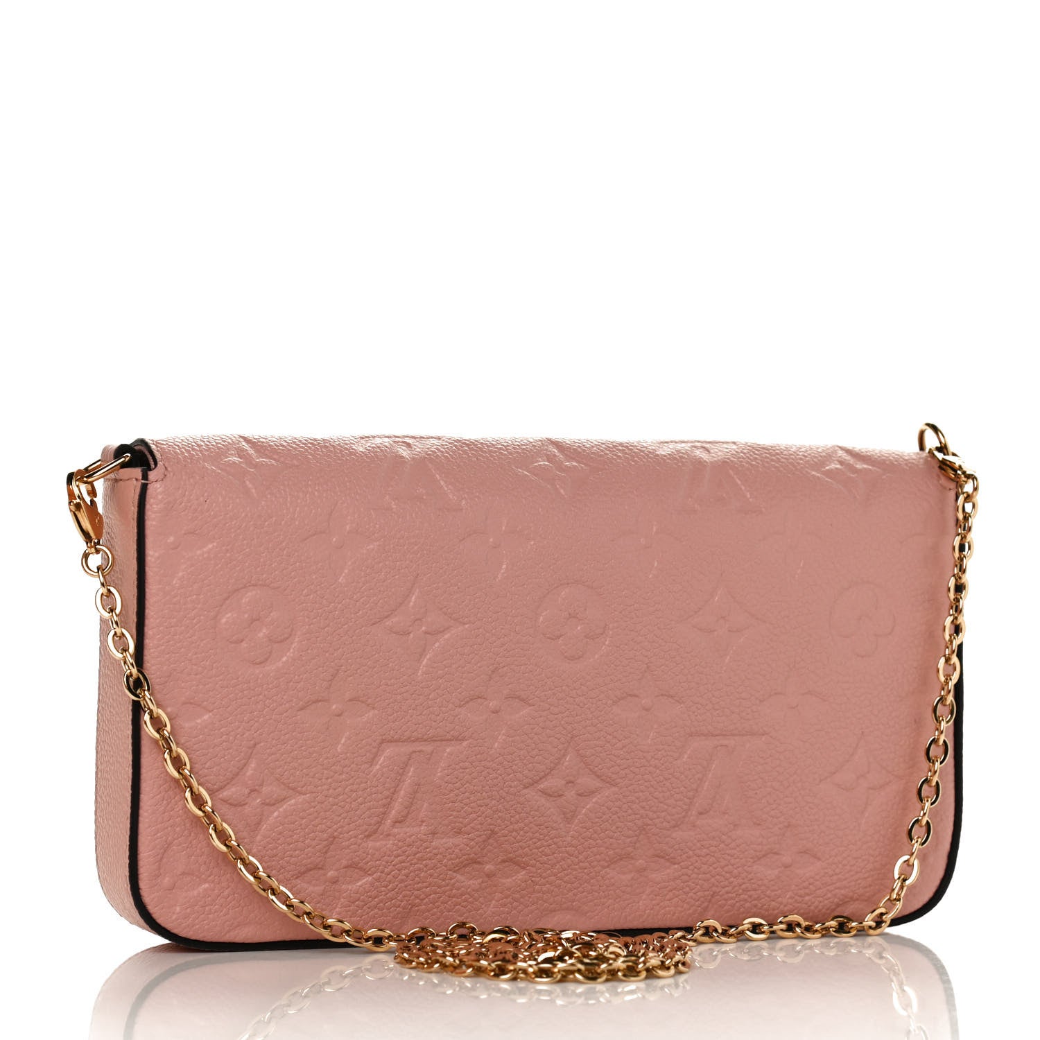 Louis Vuitton Empreinte Pochette Felicie Chain Wallet Rose Poudre 4 of 11
