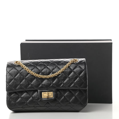 Chanel Aged Calfskin Quilted 2.55 Reissue 225 Flap Black 16 of 16