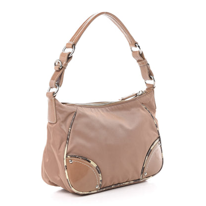 Prada Tessuto Nylon Vernice Hobo Cipria 3 of 10