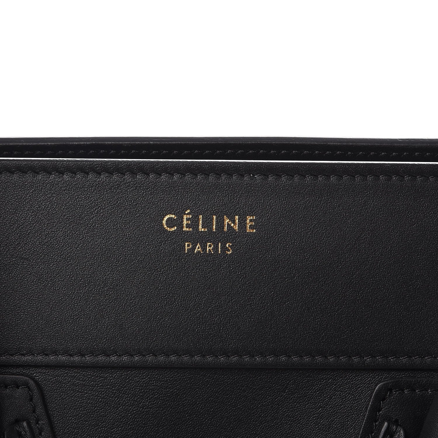 Celine Smooth Calfskin Mini Luggage Black 6 of 10