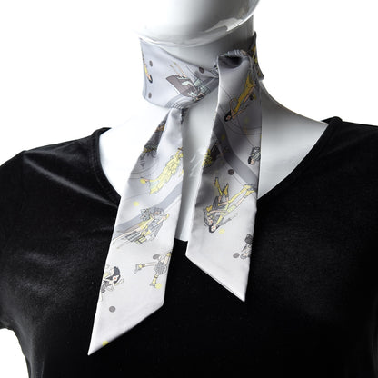 Hermes Silk Ex-Libris Les Parisie Twilly 2 of 5