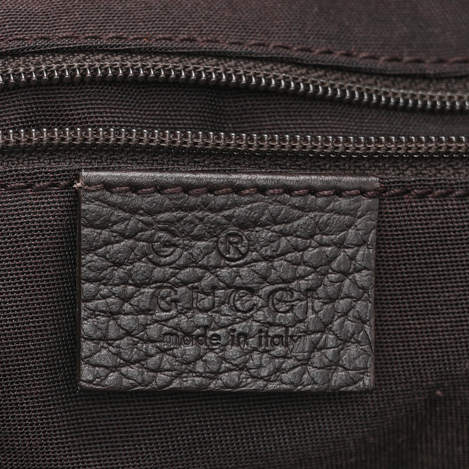 Gucci Crystal Monogram Small D Gold Ring Messenger Dark Brown 6 of 11