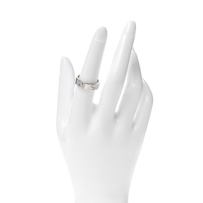 Cartier 18K White Gold 5.5mm LOVE Ring 55 7.25 2 of 4