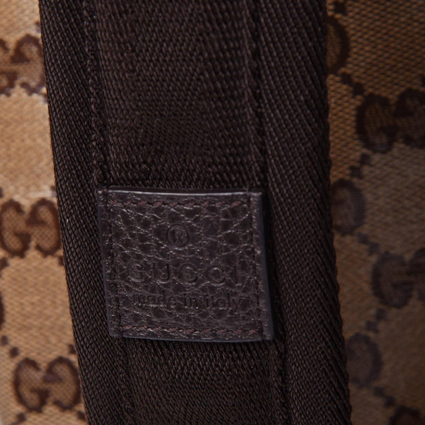 Crystal Monogram Backpack Dark Brown