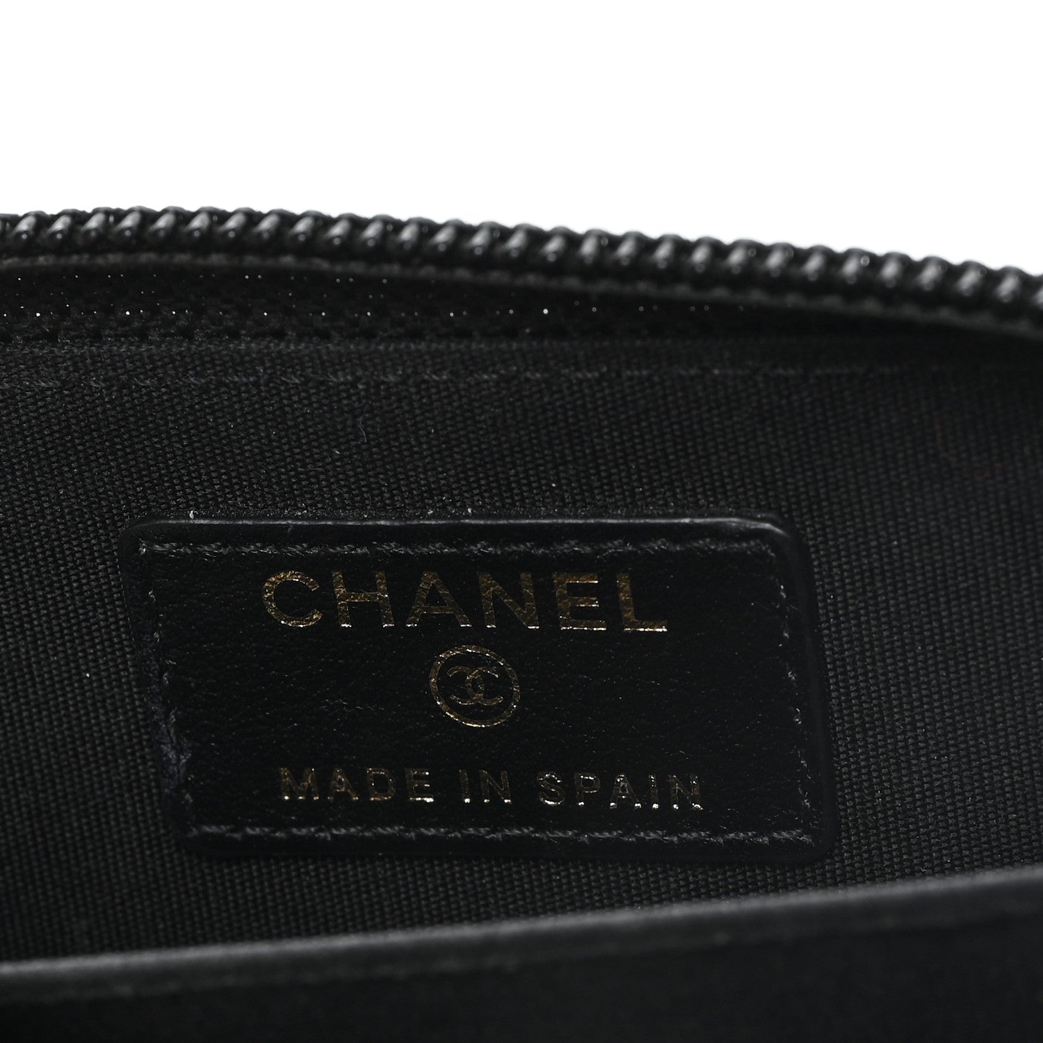 Chanel Caviar Quilted Boy Zip Around Coin Purse Wallet Black 6 of 8