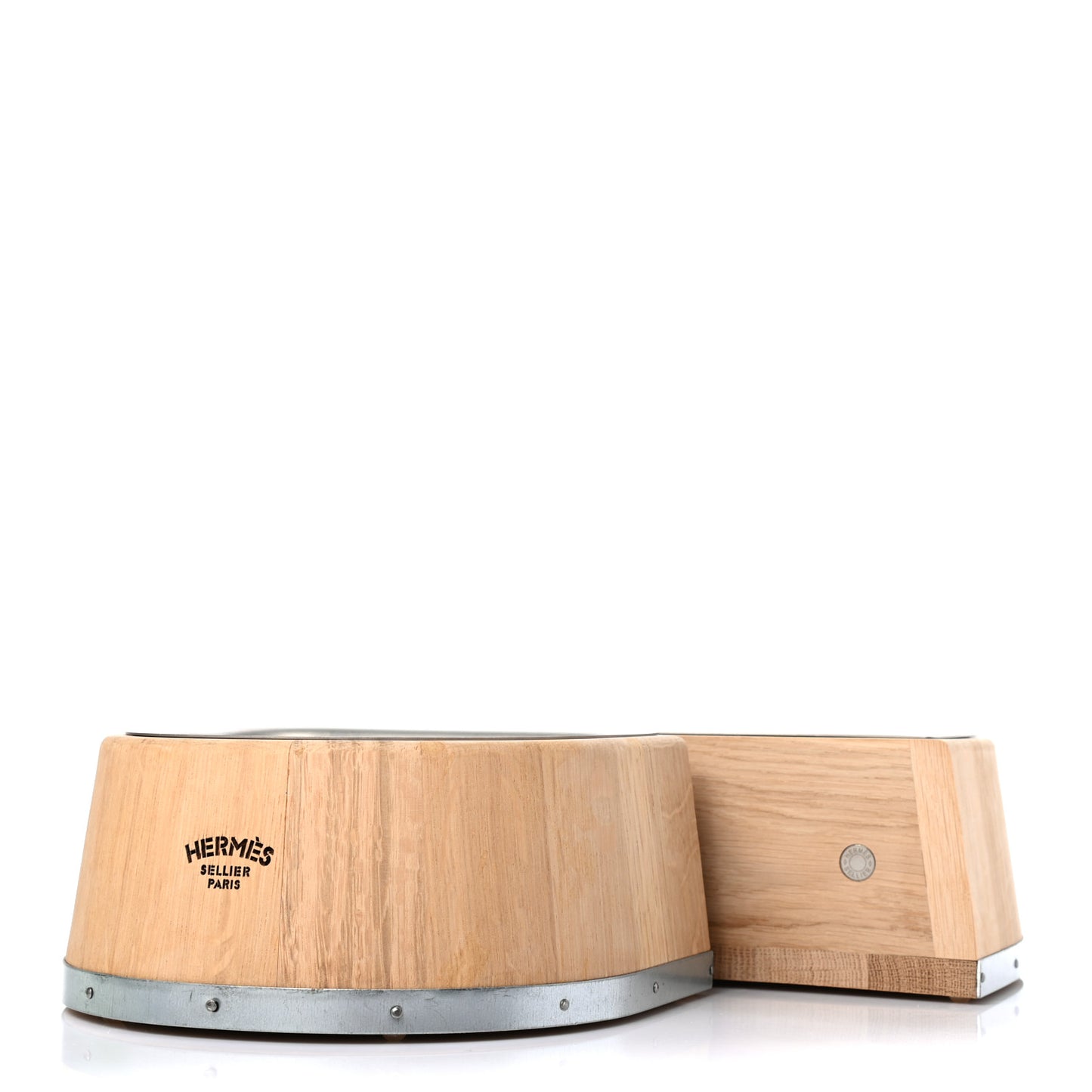 Oak Wood Large Chaine d'Ancre Dog Bowl Naturel