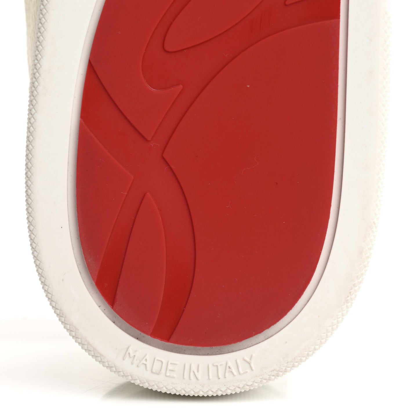 Grained Calfskin Rantulow Flat Sneakers 42 Latte